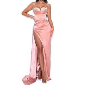 New Corset gown with crystal detailing
